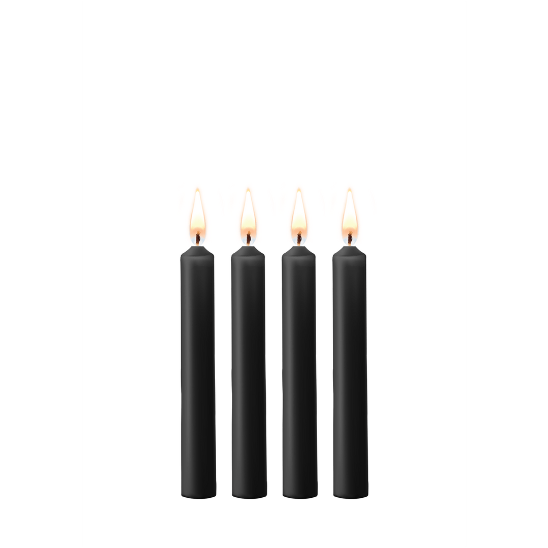 Ouch plagerige zwarte wax kaarsen set voor spannende en gecontroleerde wax play sessies