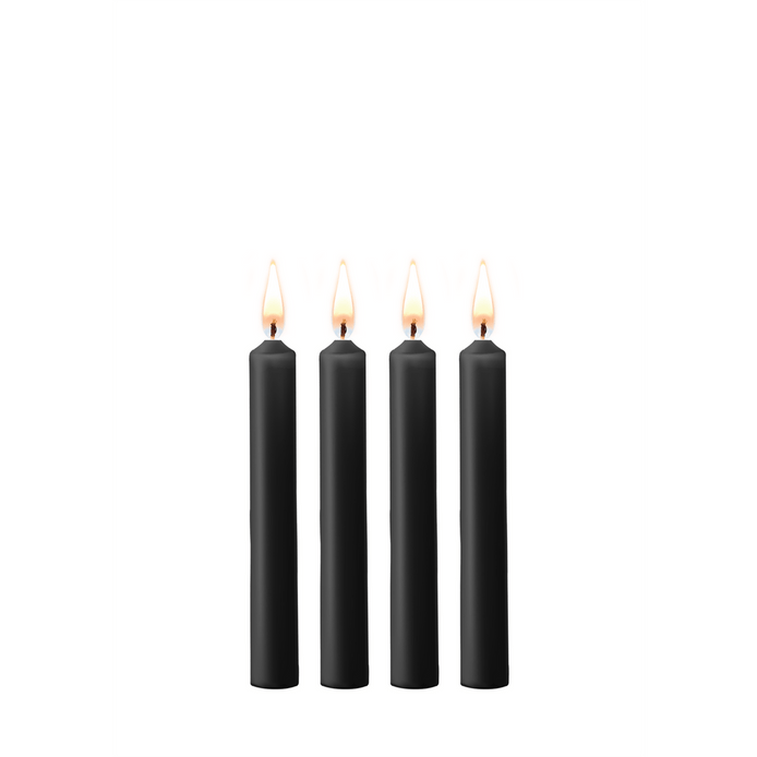 Ouch plagerige zwarte wax kaarsen set voor spannende en gecontroleerde wax play sessies