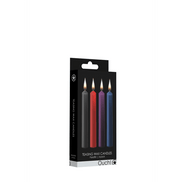 Ouch multicolor wax kaarsen in verpakking geschikt voor gecontroleerde wax play sessies