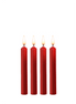 Autsch! Reizende rote Wachskerzen, 4 Stück | Sinnliches BDSM-Spiel