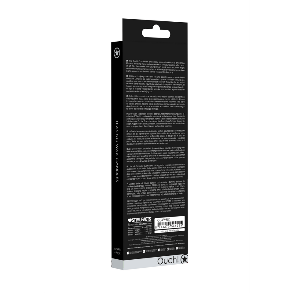 Ouch Wax Kaarsen Zwart