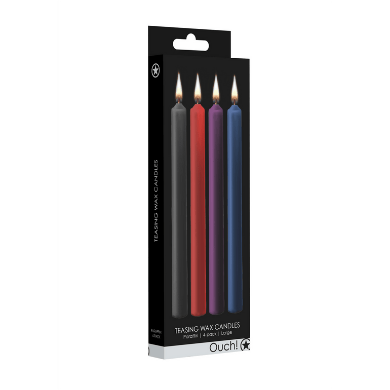 Autsch! Teasing Wachskerze 4er Set | Groß mehrfarbig