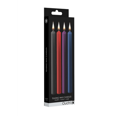 Autsch! Teasing Wachskerze 4er Set | Groß mehrfarbig
