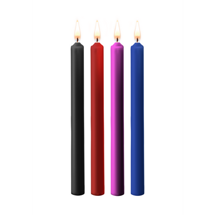 Ouch! Teasing Wax Candle Set of 4 | Large multicolor