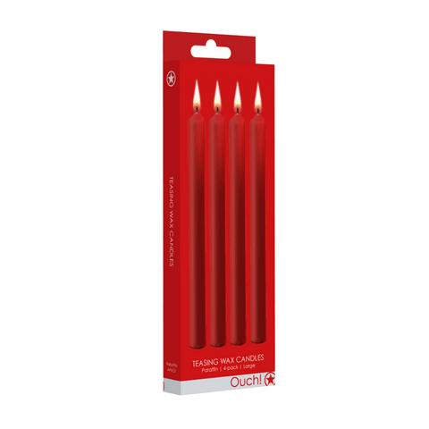 Ouch BDSM kaarsen rood in originele verpakking