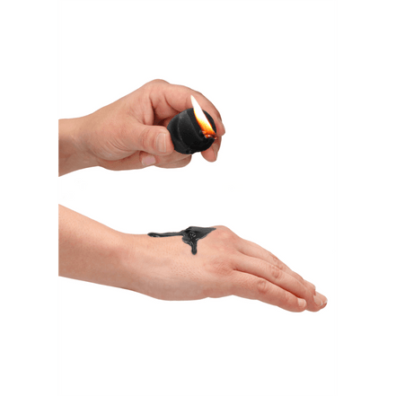 Ouch! by Shots Tease Candles Disobedient 4 stuks zwart | Massagekaarsen