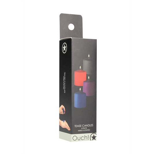 Tease Candles - Mix - 4 Stück - Mehrfarbig