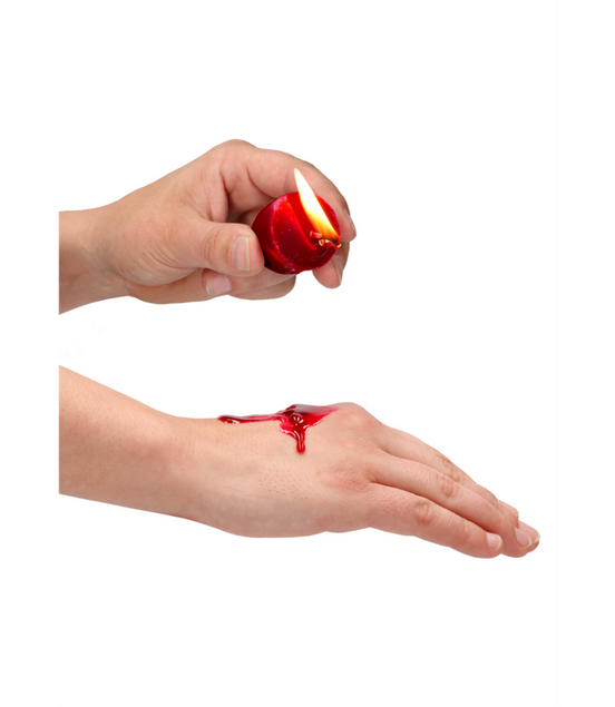 Ouch! by Shots Tease Candles Sinful Red 4-pack | Sensual massage candles
