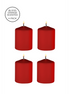 Ouch! by Shots Tease Candles Sinful Red 4-pack | Sensual massage candles