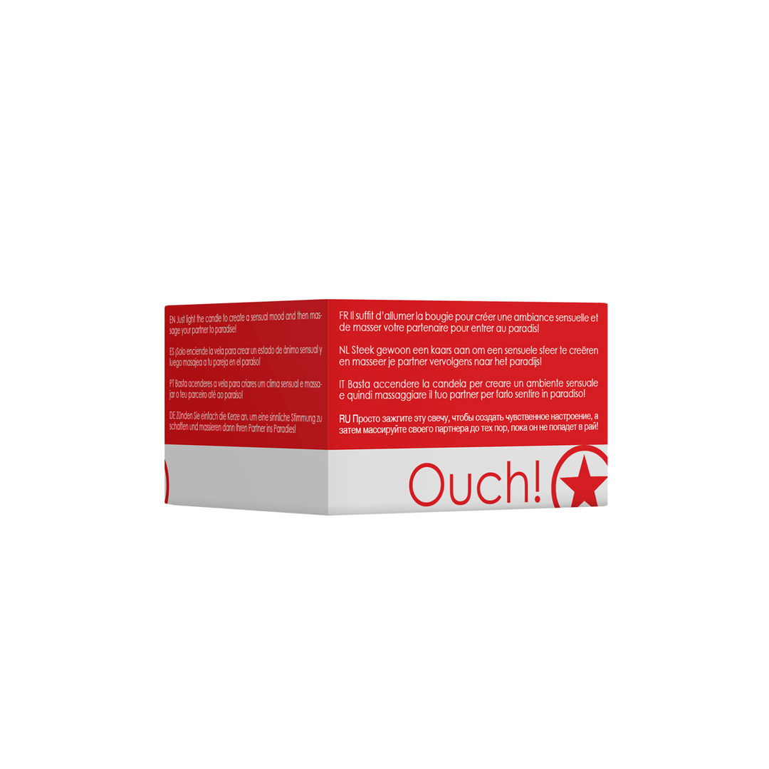 Ouch! by Shots Massage Candle Sinful Red | Luxurious ambiance &amp; skincare