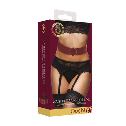 Taillengürtel mit Bondage-Ringen - L/XL