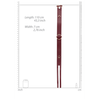 Taillengürtel mit Bondage-Ringen - L/XL