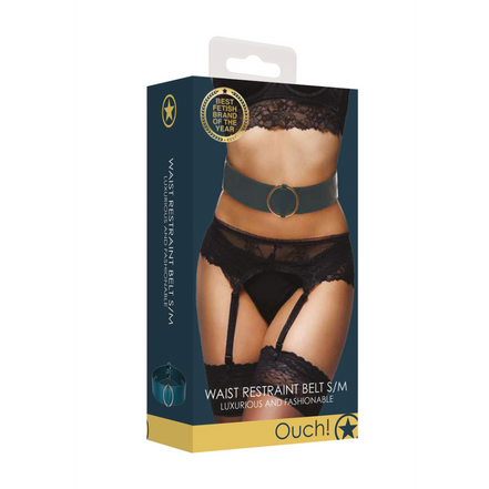 Taillengürtel mit Bondage-Ringen - S/M