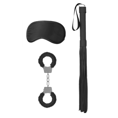 Schwarz/Weißes Bondage-Set | Aufregendes SM-Starterpaket für Paare