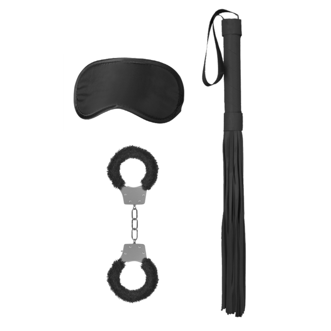 Schwarz/Weißes Bondage-Set | Aufregendes SM-Starterpaket für Paare