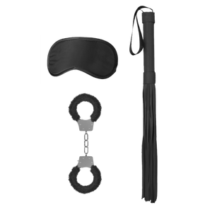 Schwarz/Weißes Bondage-Set | Aufregendes SM-Starterpaket für Paare