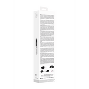 Bondage set zwart wit, productverpakking met inhoud en afmetingen, SM starterskit