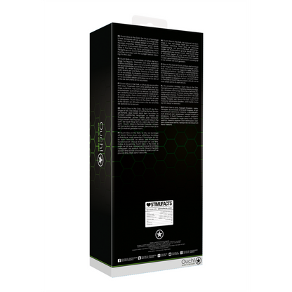 achterkant van de verpakking Glow in the Dark Bondage Set met Boeien & Paddle BDSM Kit