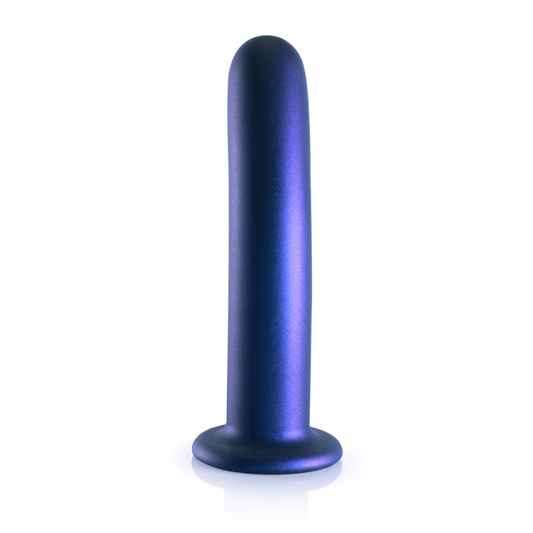 G-Punkt-Dildo aus glattem Silikon – 7'' / 17 cm – Metallic-Blau | Autsch! von Shots