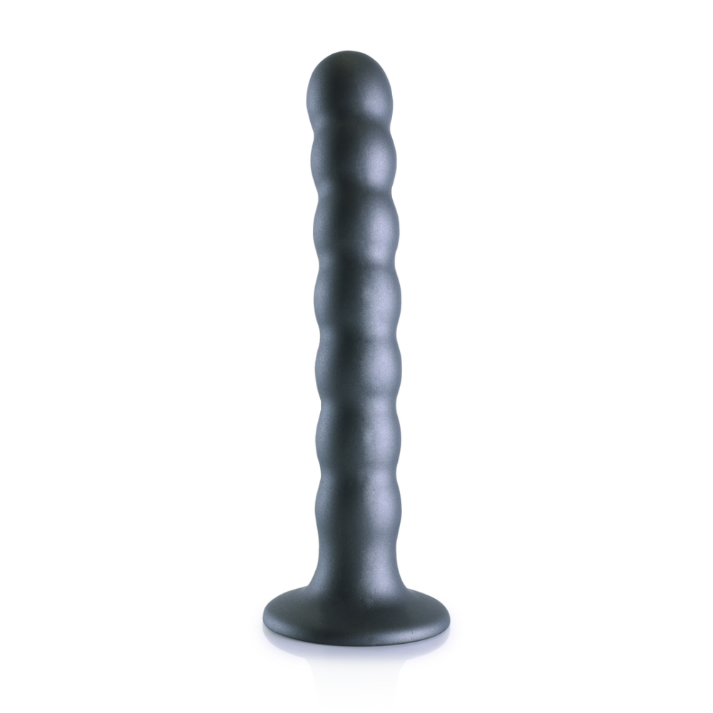 G-Punkt-Dildo aus Silikon mit Perlen – 6,5'' / 16,5 cm – Rotguss | Autsch! von Shots