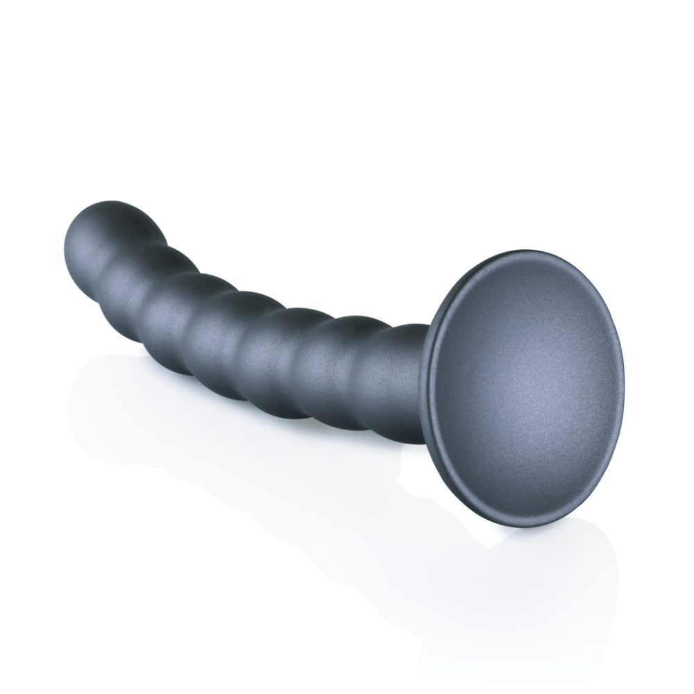 G-Punkt-Dildo aus Silikon mit Perlen – 6,5'' / 16,5 cm – Rotguss | Autsch! von Shots