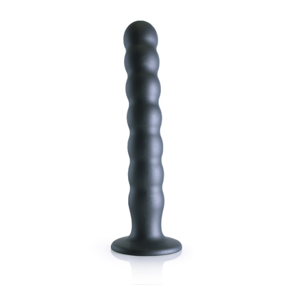 G-Punkt-Dildo aus Silikon mit Perlen – 8'' / 20,5 cm – Rotguss | Autsch! von Shots