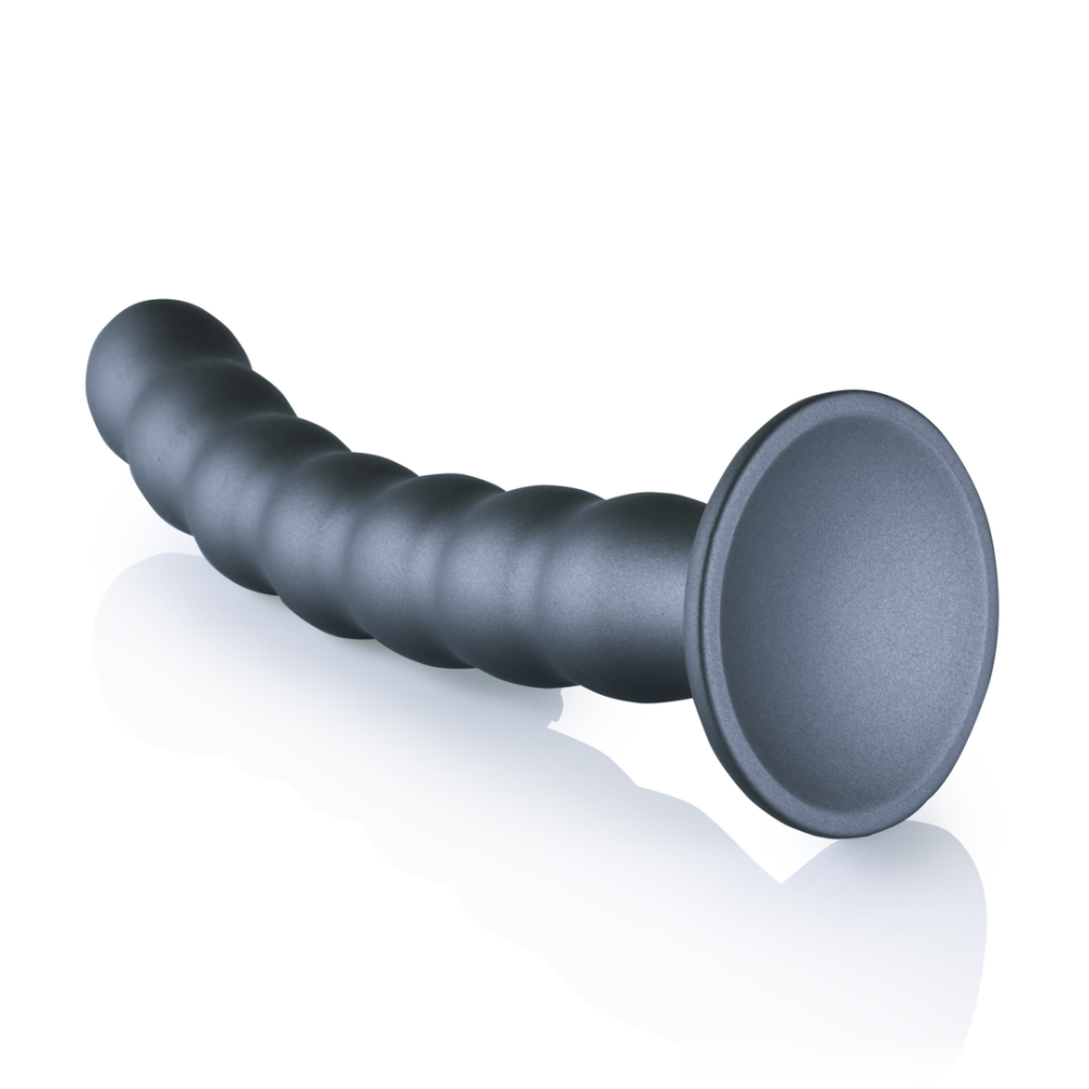 G-Punkt-Dildo aus Silikon mit Perlen – 8'' / 20,5 cm – Rotguss | Autsch! von Shots