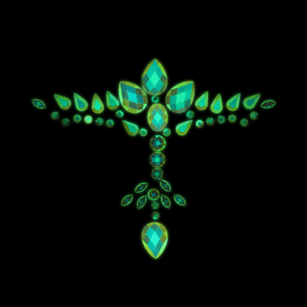 Körperschmuck-Aufkleber - Brust