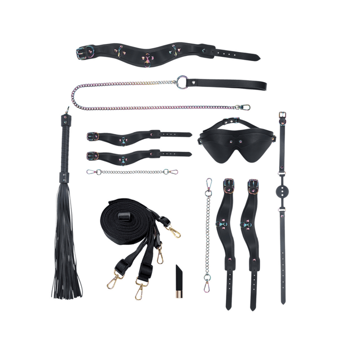 Venice kit tas zwart met complete set accessoires, stijlvol en discreet voor intieme momenten