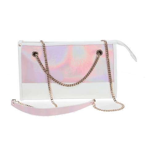 Paris Kit roze tas met goudkleurige details, luxe opbergtas voor intieme accessoires
