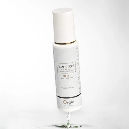 Orgie Sensfeel witte fles met letter  en cijfers