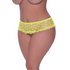 Magic Silk open kruis hipster in maat 2X, limoen lingerie slip met hipster model en lage heuplijn