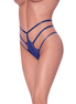 Magic Silk Strappy Panty met kant en bandjes maat S/M Blueberry
