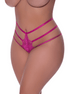 Magic Silk Strappy Panty met kant maat 2X Framboos