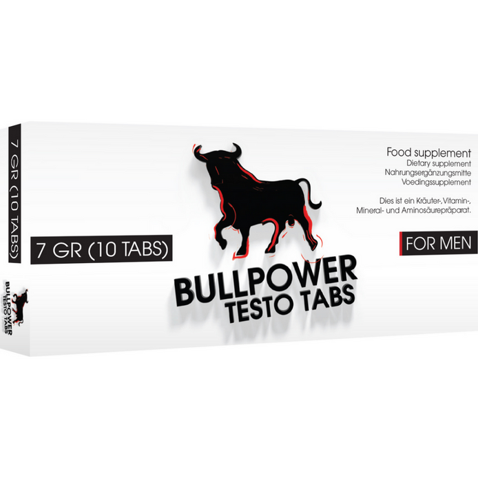 Pharmquests Bull Power Testo Tabs Stimulierende Tabletten, 10 Stück