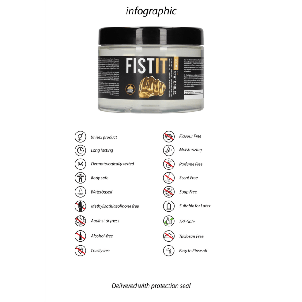 Pharmquests Fist It glijmiddel 500 ml, productinformatie en specificaties overzicht