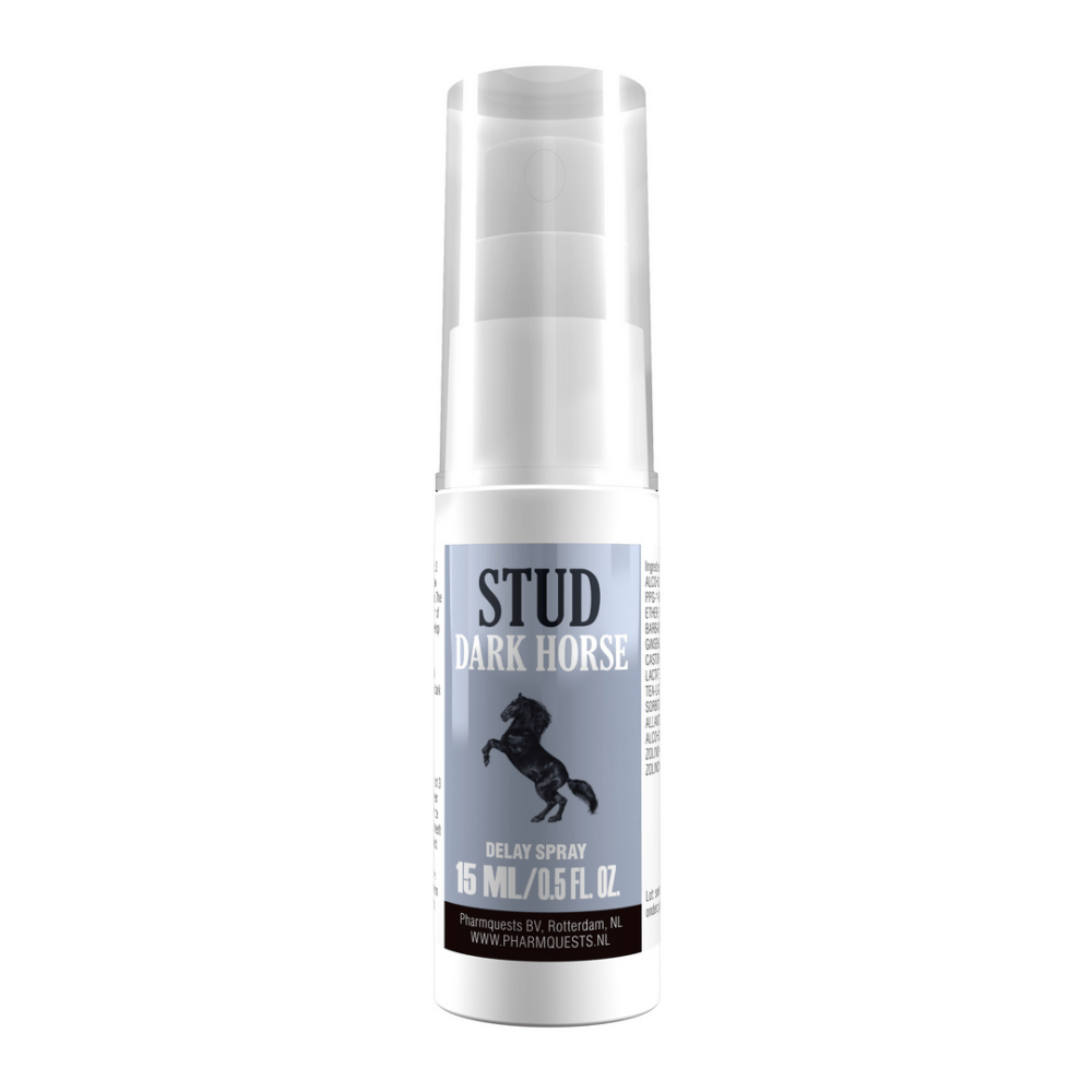 Pharmquests by Shots Dark Horse delay spray 15 ml, discrete sprayflacon voor mannen