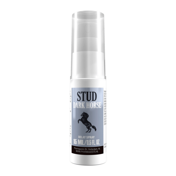 Pharmquests by Shots Dark Horse delay spray 15 ml, discrete sprayflacon voor mannen