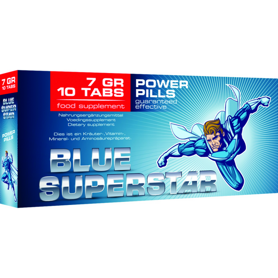 Pharmquests by Shots | Blauwe Superstar Capsules voor mannen