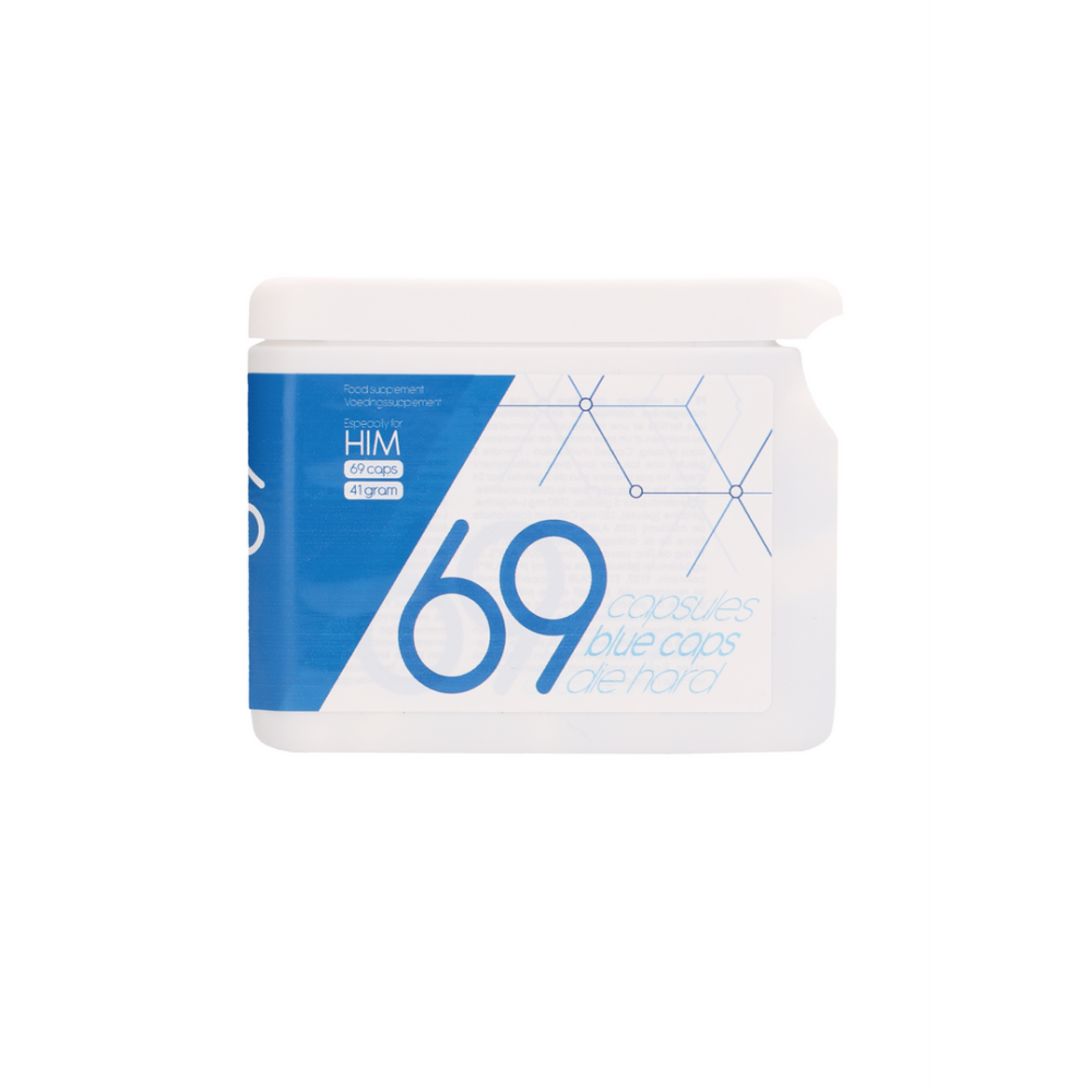 Pharmquests Blue Caps Die Hard Stimulating Capsules, 69 Pieces
