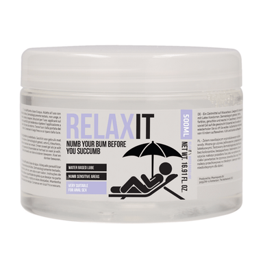 Pharmquests Relax It glijmiddel 500 ml | Waterbasis & latexvriendelijk