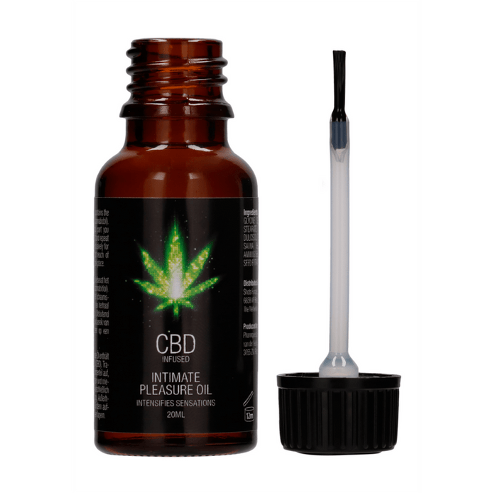 Pharmquests CBD Intimate Pleasure Oil 20 ml met pipet, intieme olie met CBD voor ontspanning en verhoogde gevoeligheid