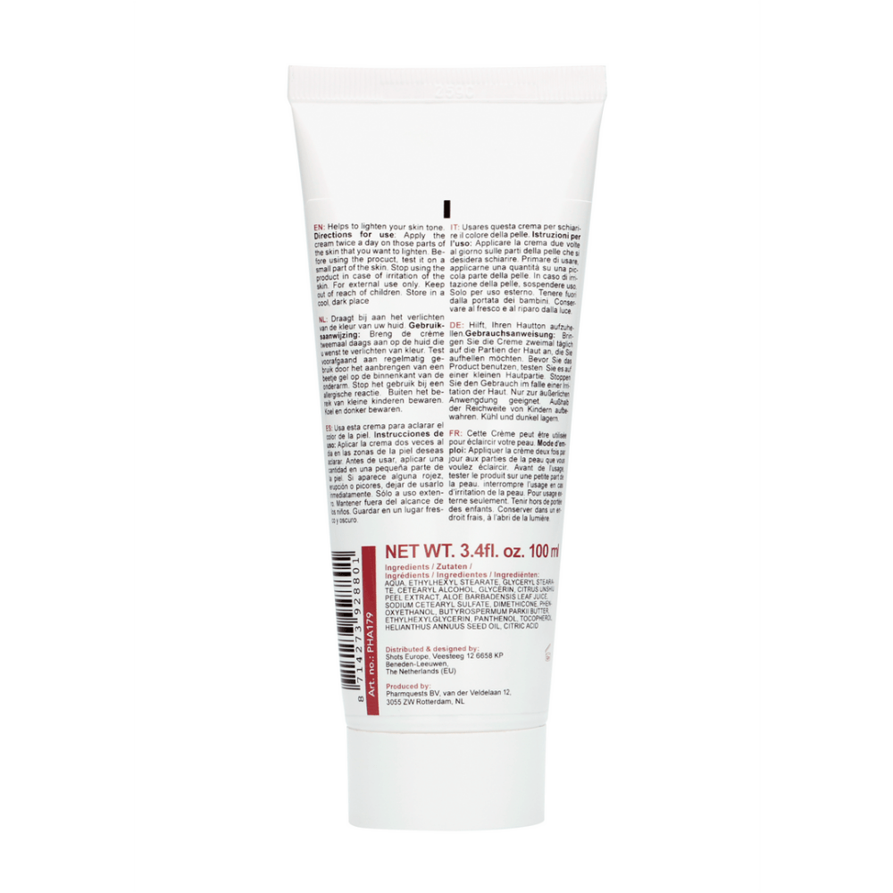 Pharmquests by Shots lichtgevende crème 100 ml tube verpakking