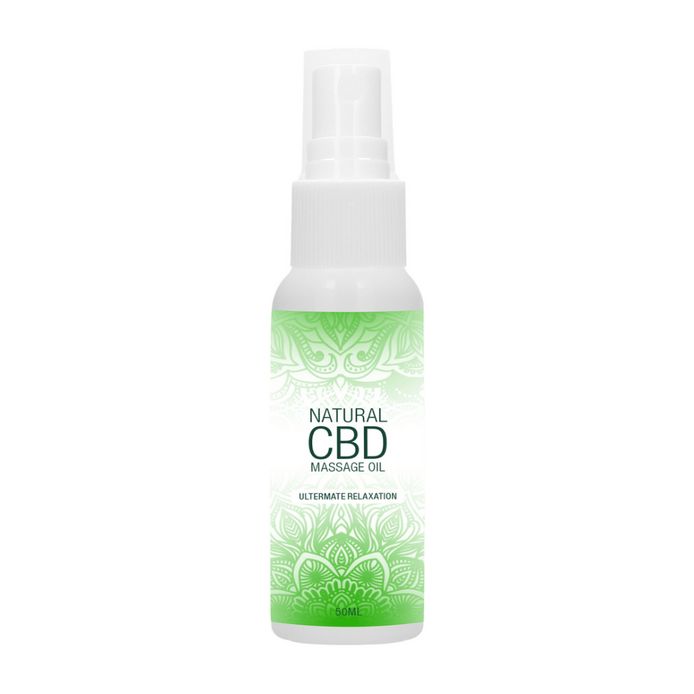 Pharmquests CBD Massageolie 50 ml, flacon vooraanzicht