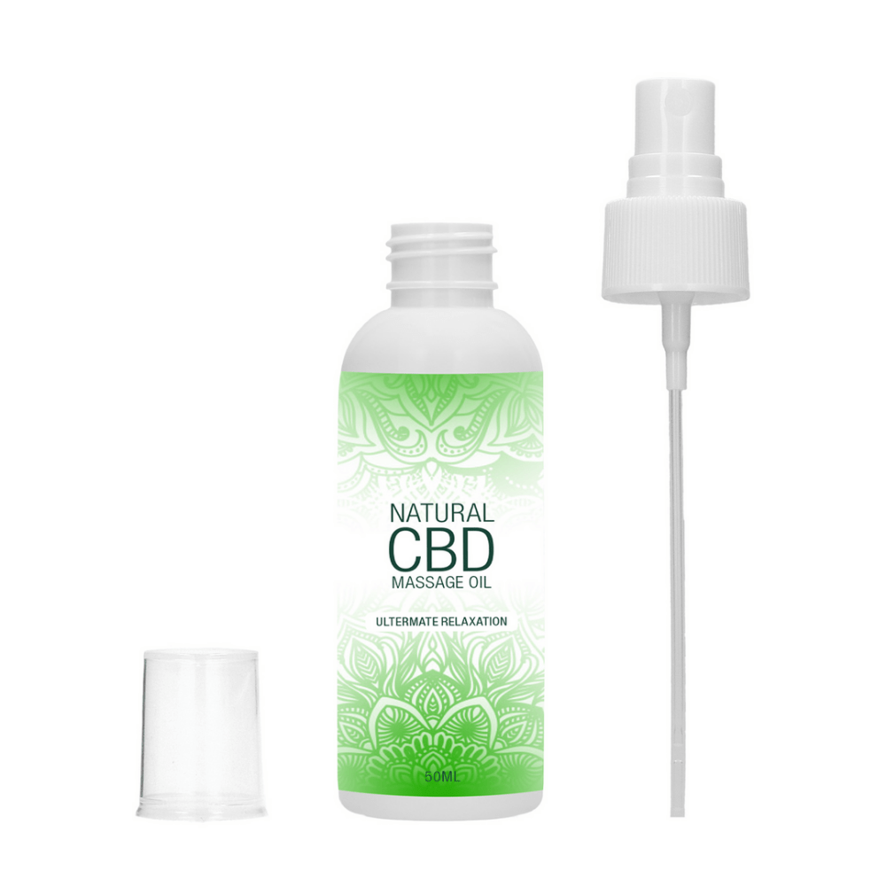 Pharmquests CBD Massageolie 50 ml, flacon met pipet
