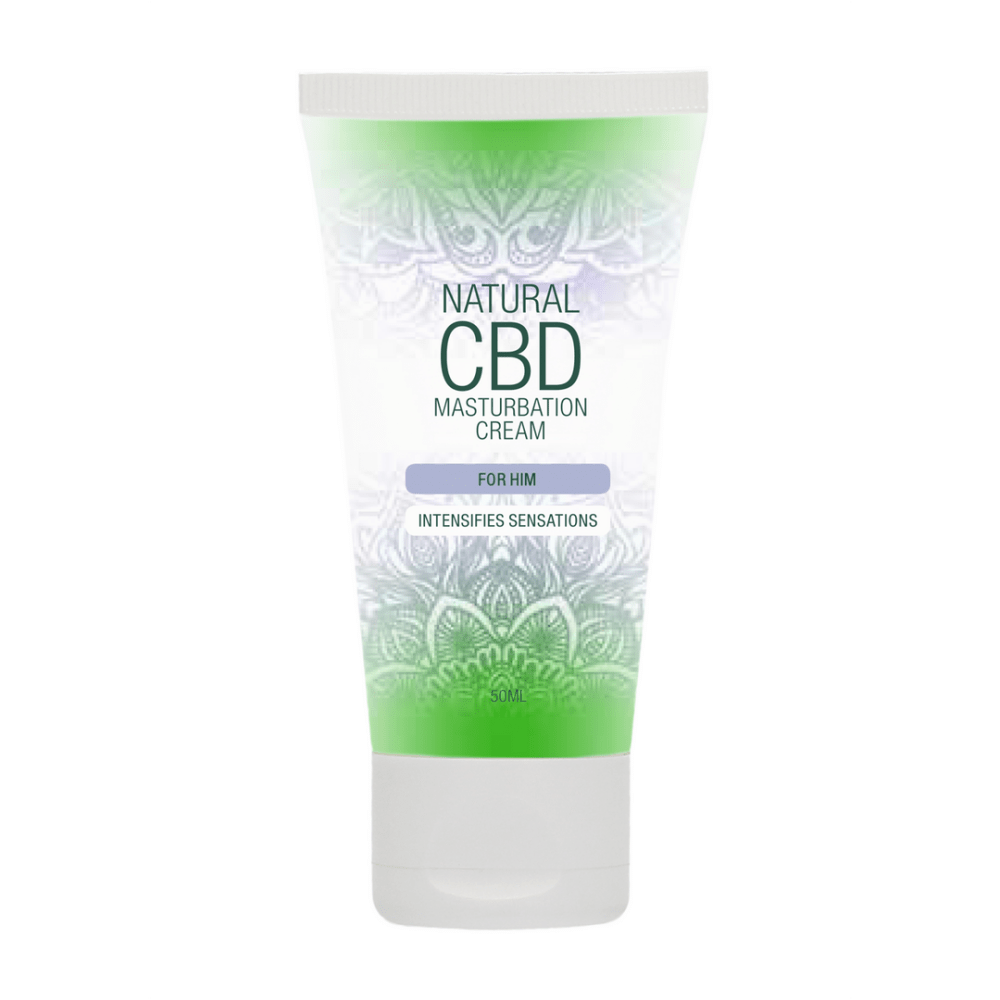 Pharmquests CBD Masturbeer Crème voor Hem 50 ml, tube vooraanzicht