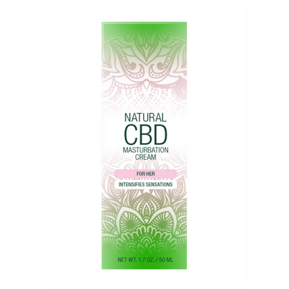 Natuurlijke CBD - Masturbatiecrème voor Haar - 2 fl oz / 50 ml