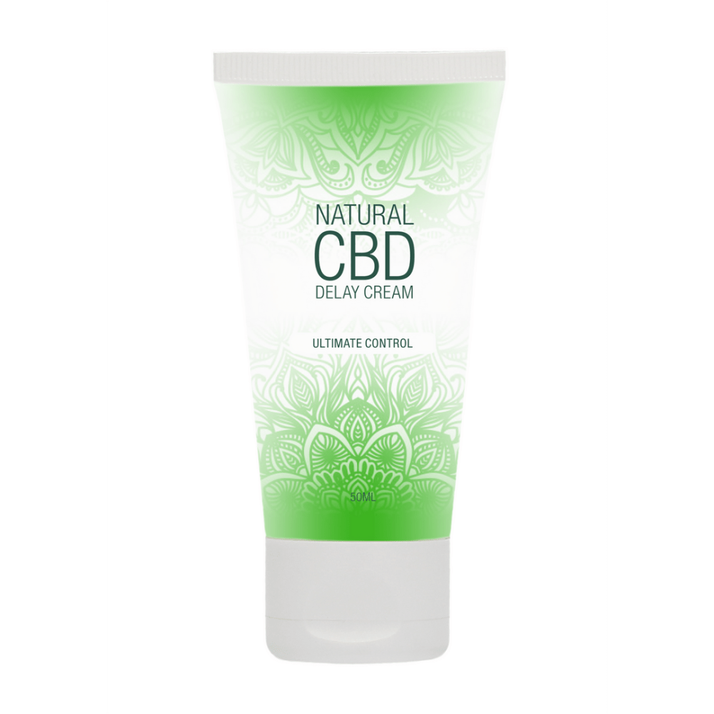 Pharmquests CBD Vertraging Crème 50 ml, groene tube vooraanzicht