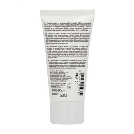 Pharmquests CBD Vertraging Crème 50 ml | Natuurlijke Intimiteitsbooster