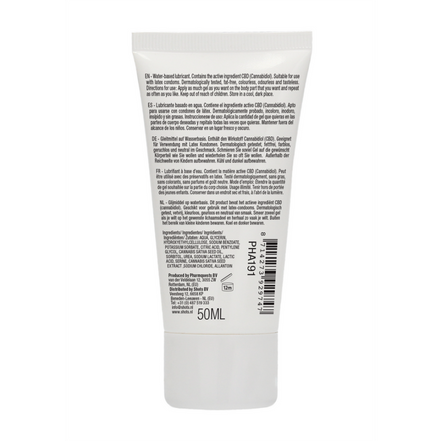 Pharmquests CBD glijmiddel 50 ml | Waterbasis, latexvriendelijk & neutraal